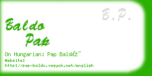 baldo pap business card